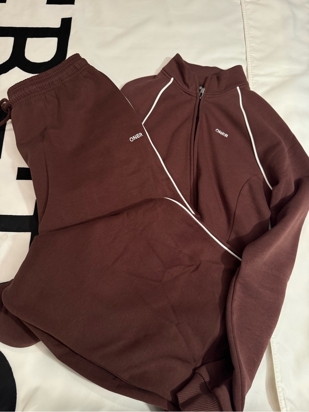Oner Active Women's Maroon Track Jacket & Pants Set